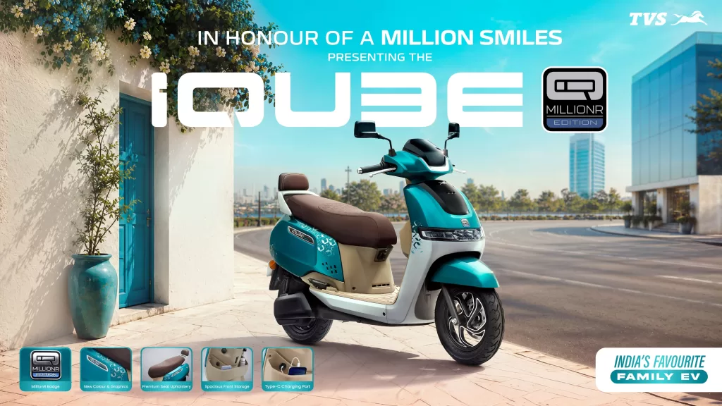 TVS iQube MillionR Special Edition Sees Strong Response with 100+ Deliveries in Pune